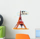 World Famous Eiffel Tower Wall Decal