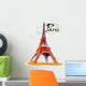 World Famous Eiffel Tower Wall Decal