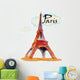 World Famous Eiffel Tower Wall Decal
