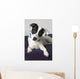 Small Black And White Dog Wall Mural