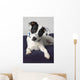 Small Black And White Dog Wall Mural