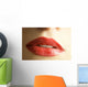 Close Up Of Woman's Mouth Wall Mural