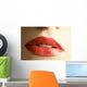 Close Up Of Woman's Mouth Wall Mural