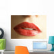 Close Up Of Woman's Mouth Wall Mural