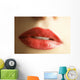Close Up Of Woman's Mouth Wall Mural