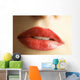 Close Up Of Woman's Mouth Wall Mural