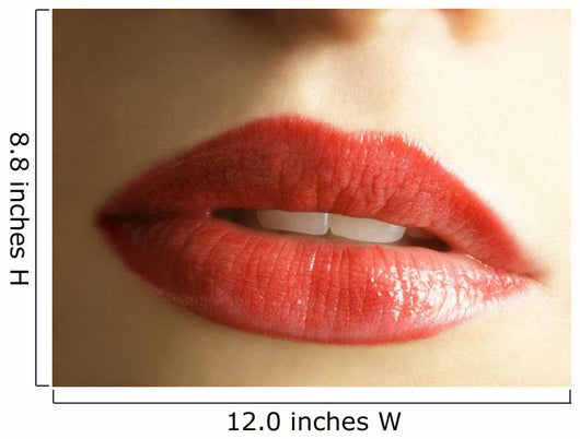 Close Up Of Woman's Mouth Wall Mural