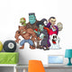 Classic Halloween Monsters Wall Decal