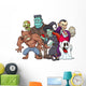 Classic Halloween Monsters Wall Decal
