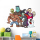 Classic Halloween Monsters Wall Decal