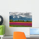 Tulips and Mountain Wall Mural