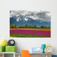 Tulips and Mountain Wall Mural