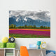 Tulips and Mountain Wall Mural