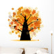 Maple Tree Autumn Leaf Fall Wall Decal