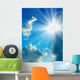 Clouds and Sun Wall Decal Design 2