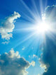 Clouds and Sun Wall Decal Design 2