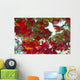 Leaves In Snow Wall Mural