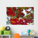 Leaves In Snow Wall Mural