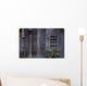 Wooden Building And Window Box Wall Mural