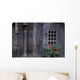 Wooden Building And Window Box Wall Mural