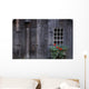 Wooden Building And Window Box Wall Mural