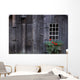 Wooden Building And Window Box Wall Mural