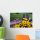 Pink And Yellow Flowers Wall Mural