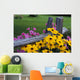 Pink And Yellow Flowers Wall Mural