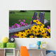 Pink And Yellow Flowers Wall Mural