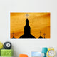 Crosses On Steeples Wall Mural