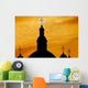 Crosses On Steeples Wall Mural