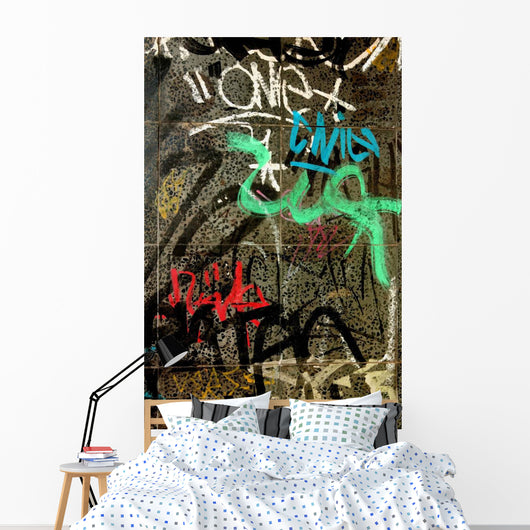 Graffiti On Wall Wall Mural