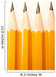 Row Of Newly Sharpened Pencils Wall Mural