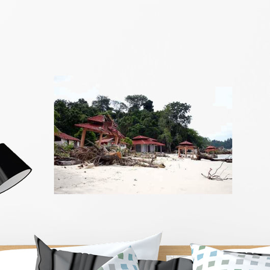 Tsunami-schaden Malaysia Wall Mural
