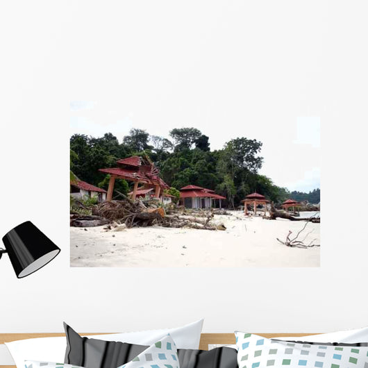 Tsunami-schaden Malaysia Wall Mural