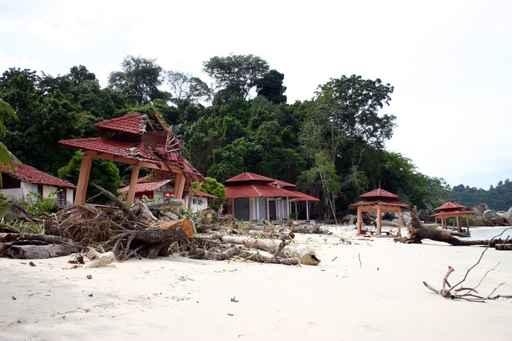 Tsunami-schaden Malaysia Wall Mural