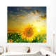 Yellow Sunflowers on a Background Beautiful Sunset Wall Mural