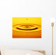 Split Second Drop Of Gold Liquid Wall Mural