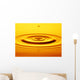 Split Second Drop Of Gold Liquid Wall Mural