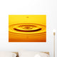 Split Second Drop Of Gold Liquid Wall Mural