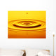 Split Second Drop Of Gold Liquid Wall Mural