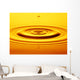 Split Second Drop Of Gold Liquid Wall Mural