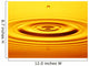 Split Second Drop Of Gold Liquid Wall Mural