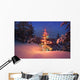 Christmas Tree At Night Wall Mural