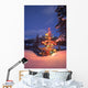 Christmas Tree Outdoors At Night Wall Mural
