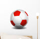 3D White and Red Wall Decal