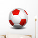 3D White and Red Wall Decal