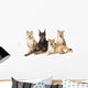 Doberman Pinscher And Friends Wall Mural