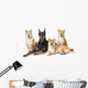 Doberman Pinscher And Friends Wall Mural
