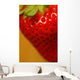 Close Up Of A Strawberry Wall Mural